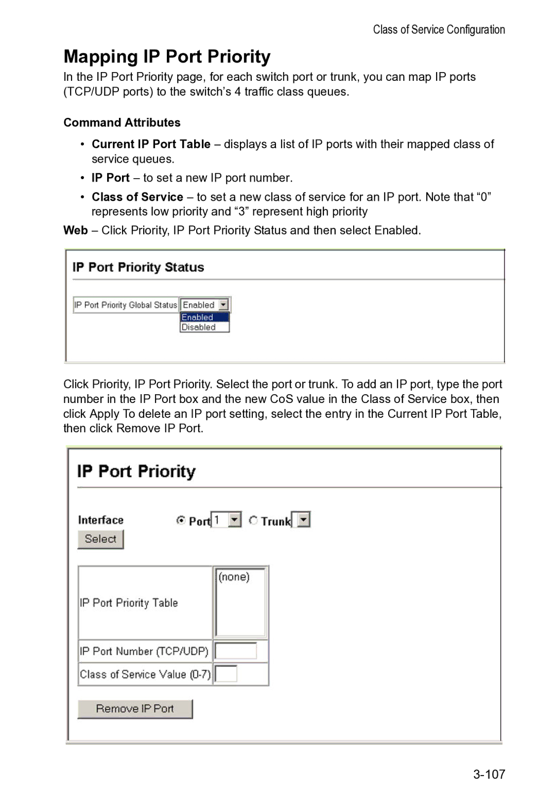 Accton Technology VS4512DC manual Mapping IP Port Priority 