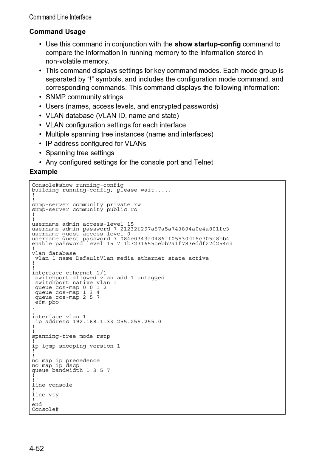 Accton Technology VS4512DC manual Command Line Interface 