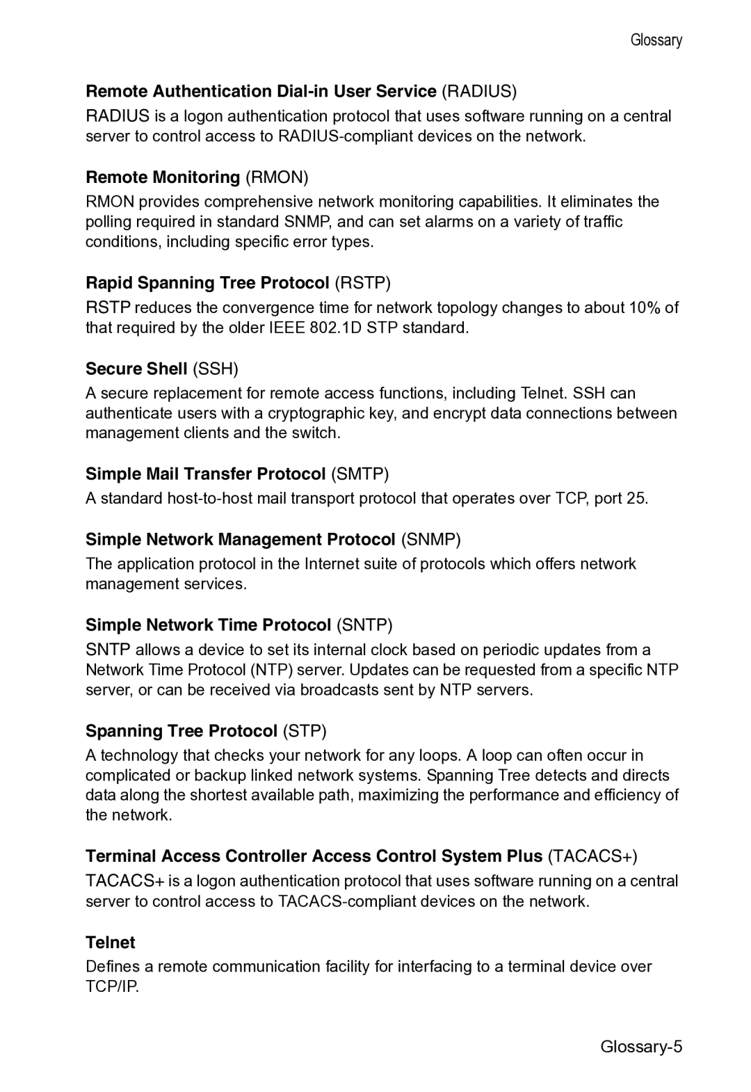 Accton Technology VS4512DC manual Simple Mail Transfer Protocol Smtp 