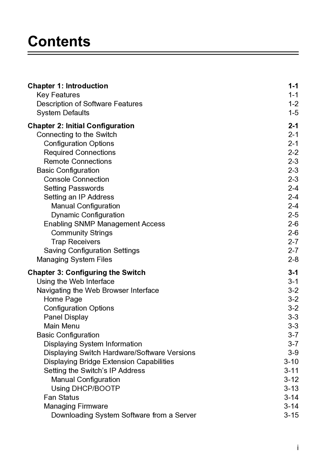 Accton Technology VS4512DC manual Contents 