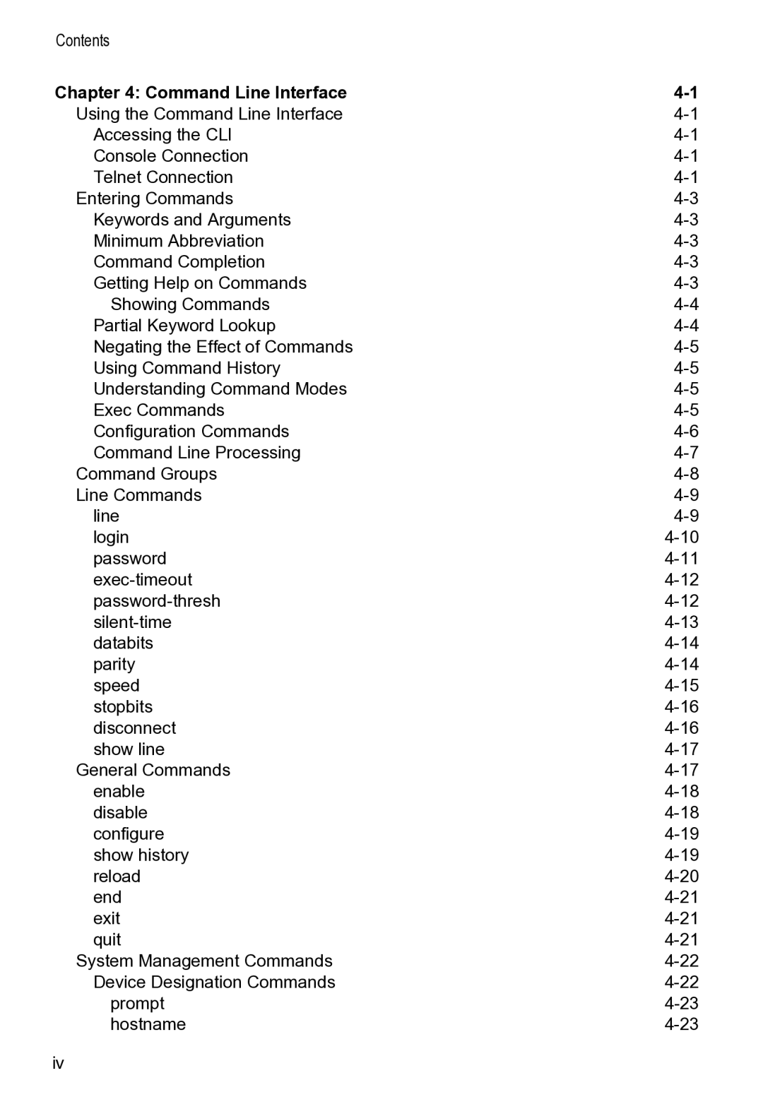 Accton Technology VS4512DC manual Command Line Interface 