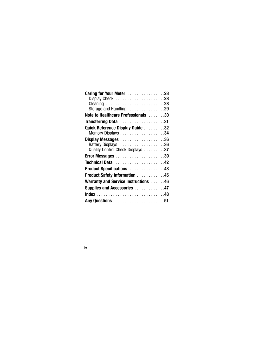 Accu-Chek 98/79/EC manual Quick Reference Display Guide 