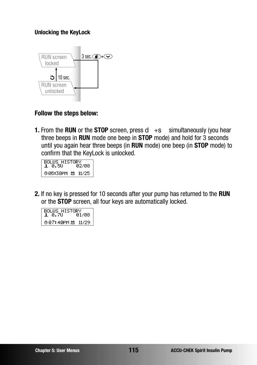 Accu-Chek insulin pump manual 115 