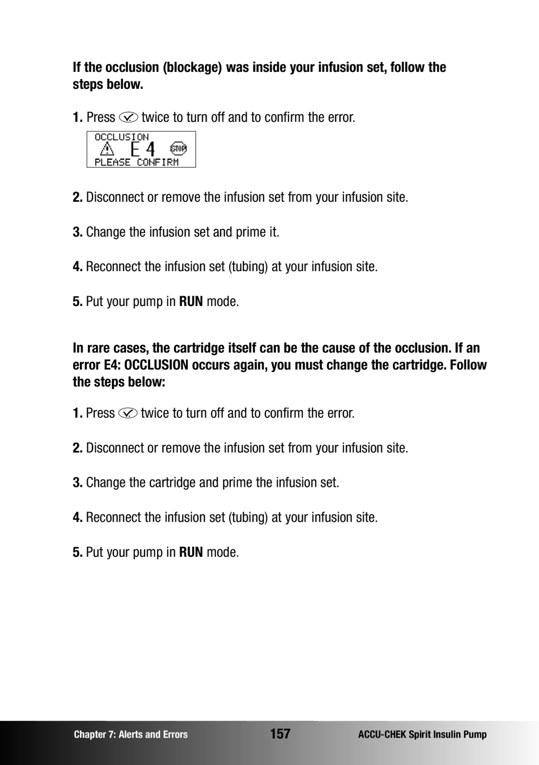 Accu-Chek insulin pump manual 157 