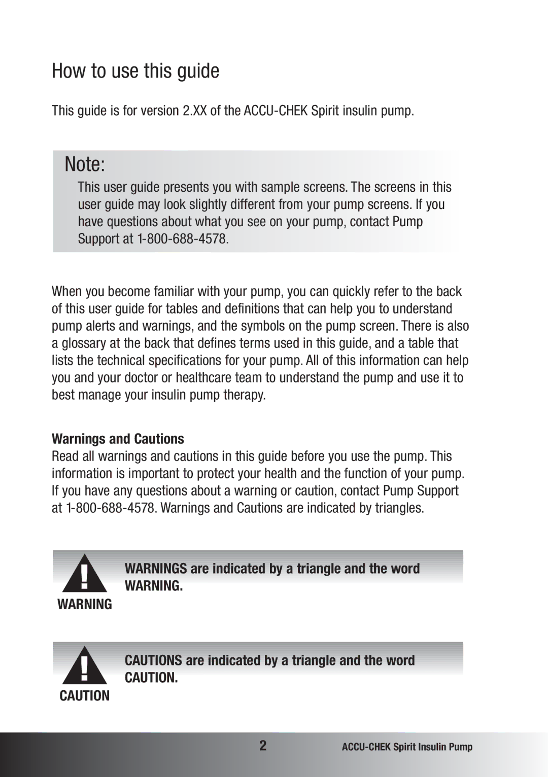 Accu-Chek insulin pump manual How to use this guide 