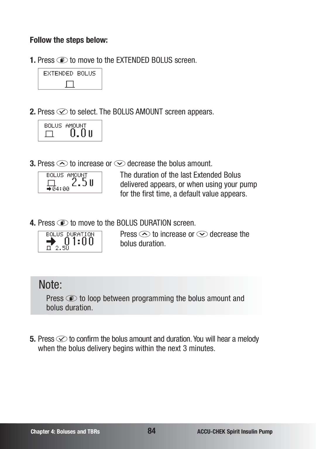 Accu-Chek insulin pump manual Follow the steps below 