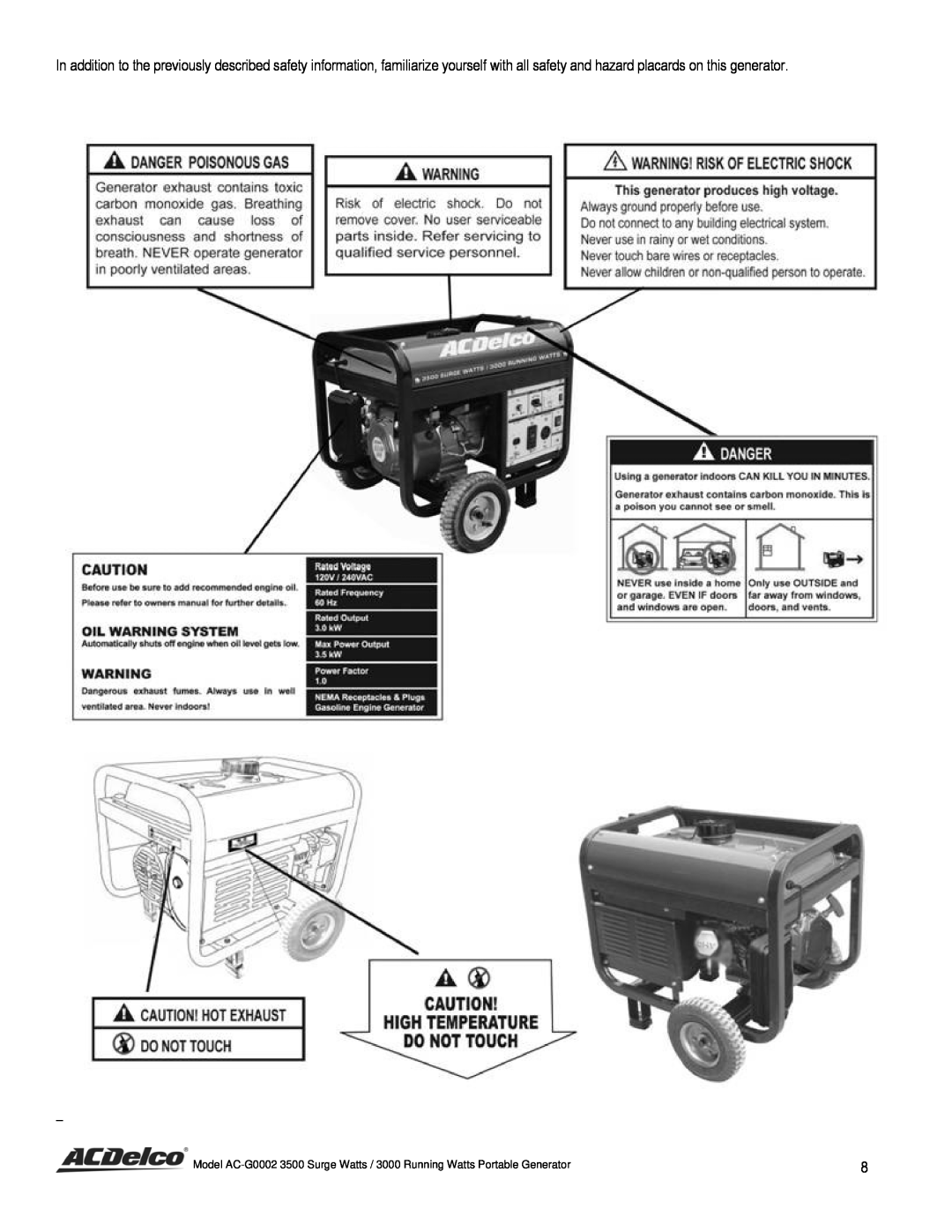 ACDelco AC-G0002 instruction manual 