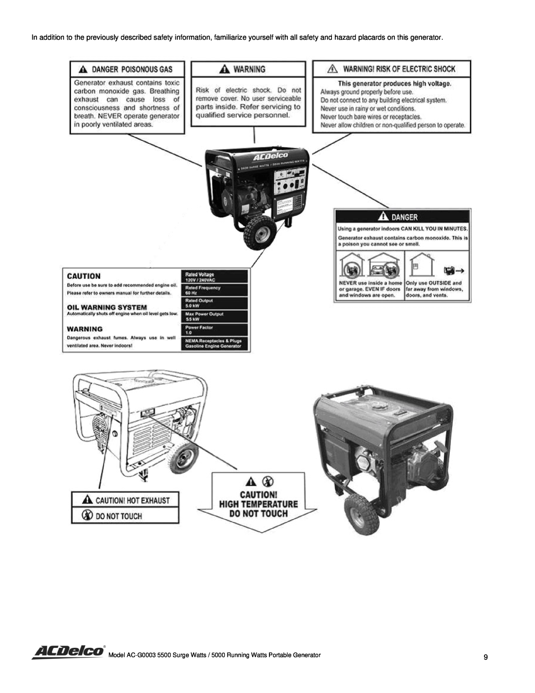 ACDelco AC-G0003 instruction manual 