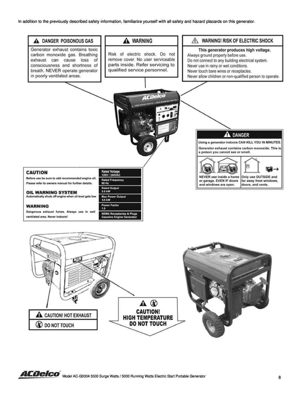ACDelco AC-G0004 instruction manual 