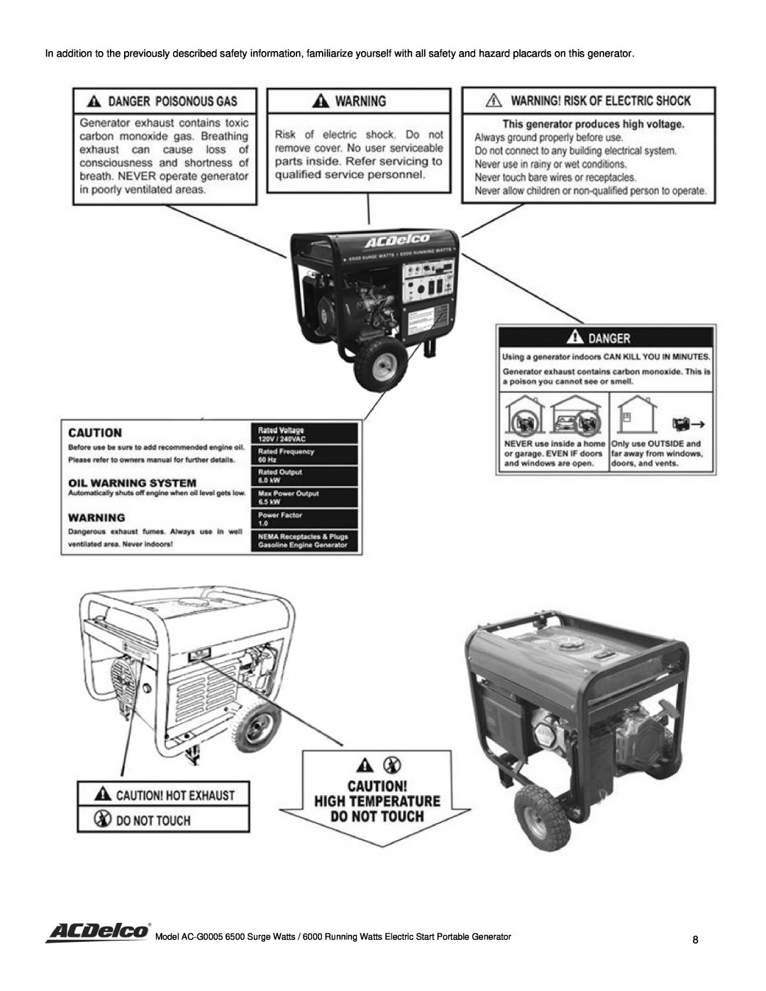 ACDelco AC-G0005 instruction manual 