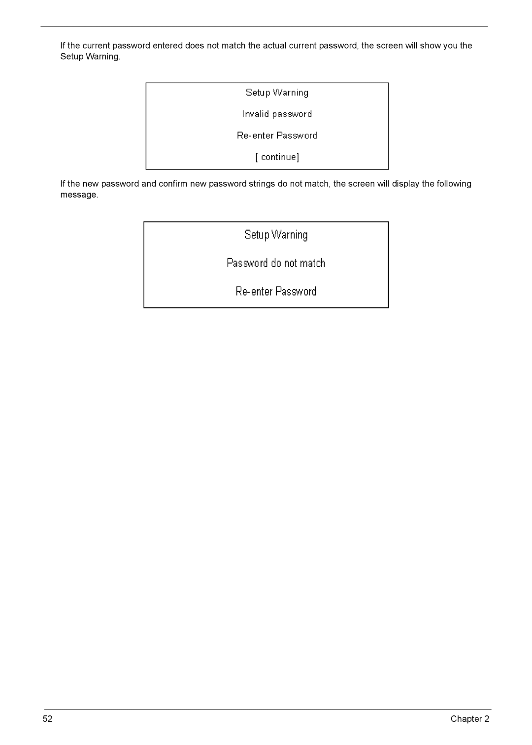 Acer 1200 manual Chapter 