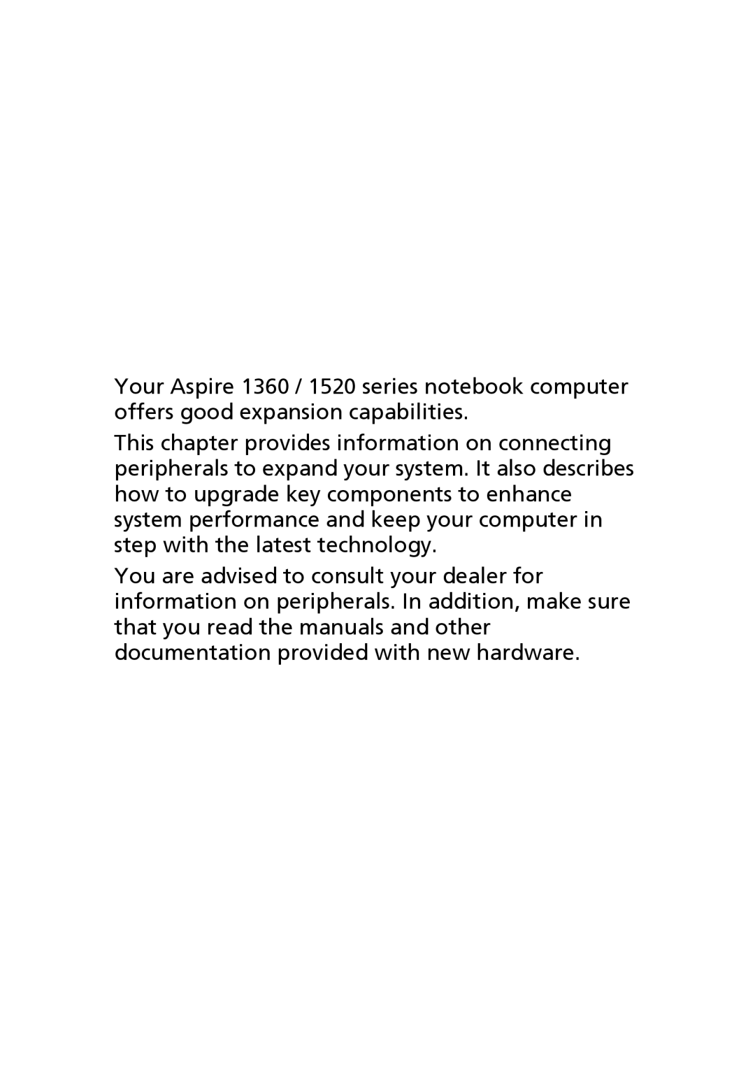 Acer 1360 manual 
