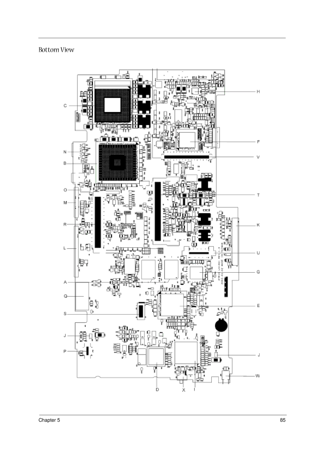 Acer 1400 Series manual Bottom View 