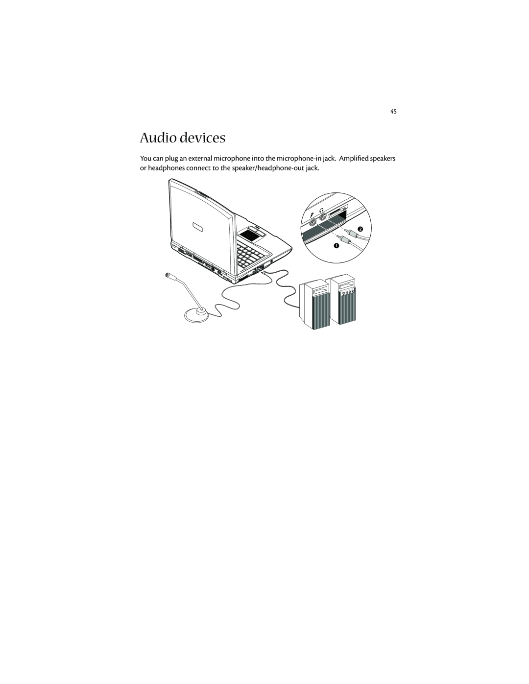 Acer 1400 manual Audio devices 