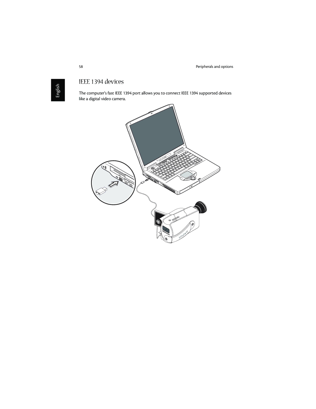 Acer 1600 series manual Ieee 1394 devices 