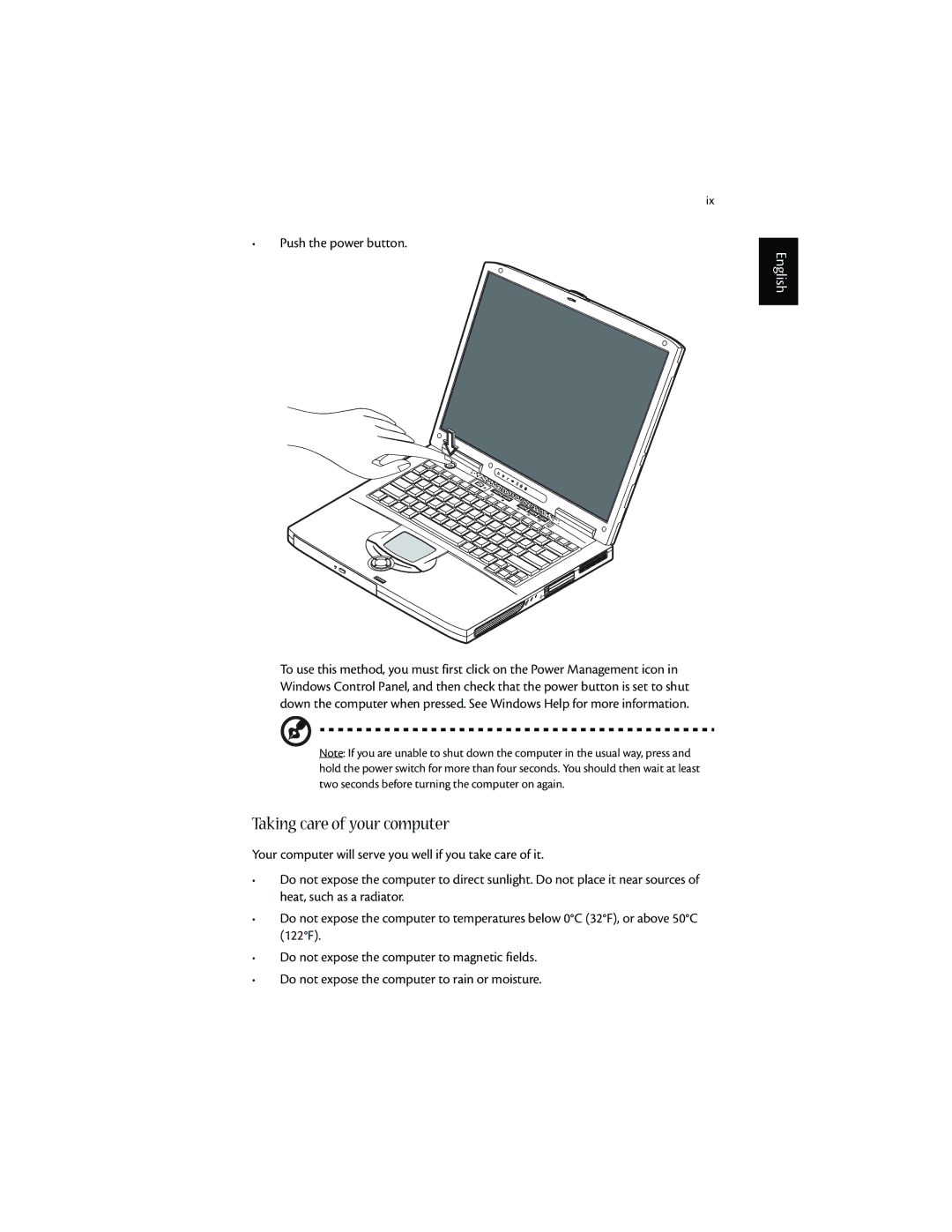 Acer 1600 series manual Taking care of your computer 