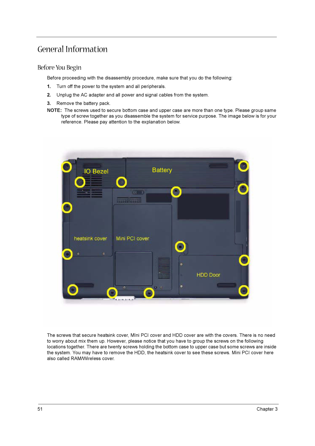 Acer 1680 manual General Information, Before You Begin 