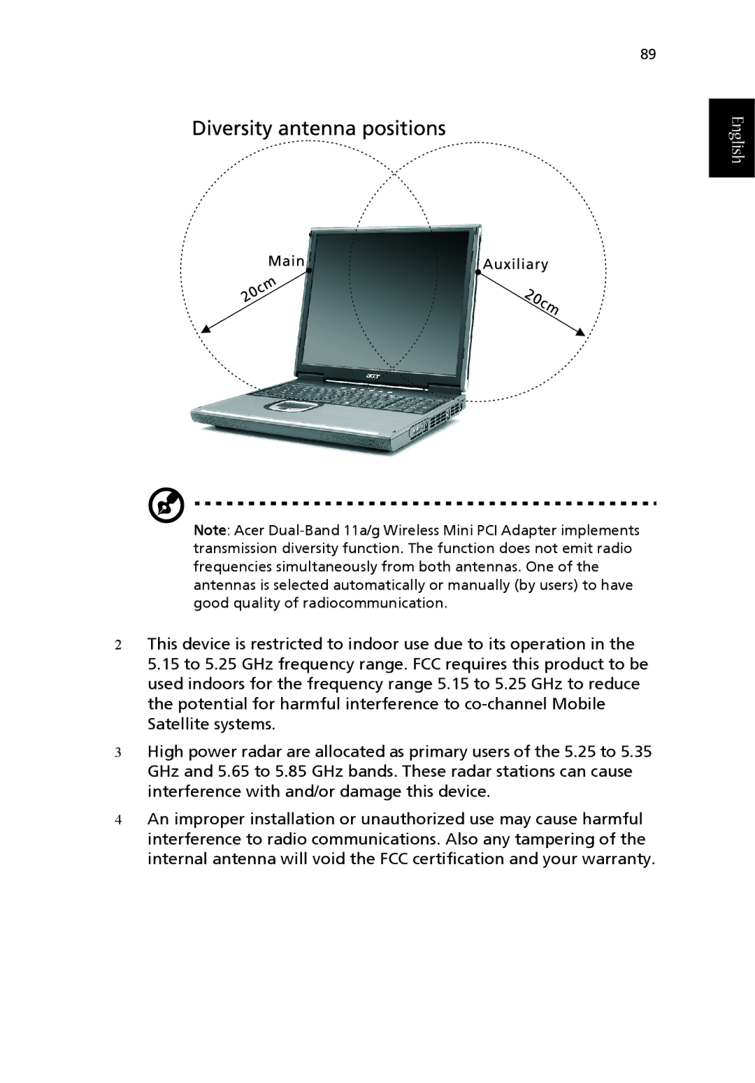 Acer 1710 Series manual English 