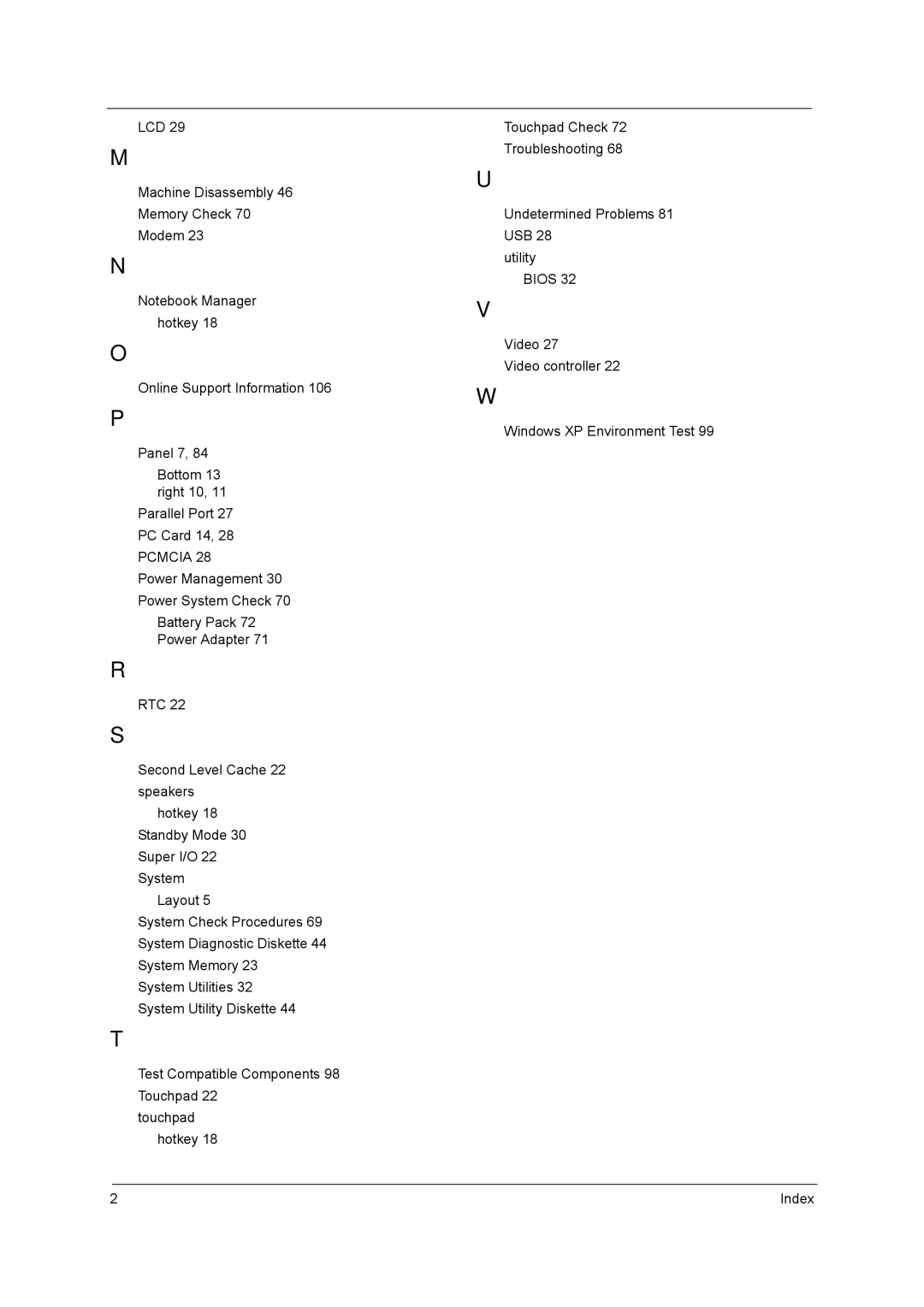 Acer 1710 manual 