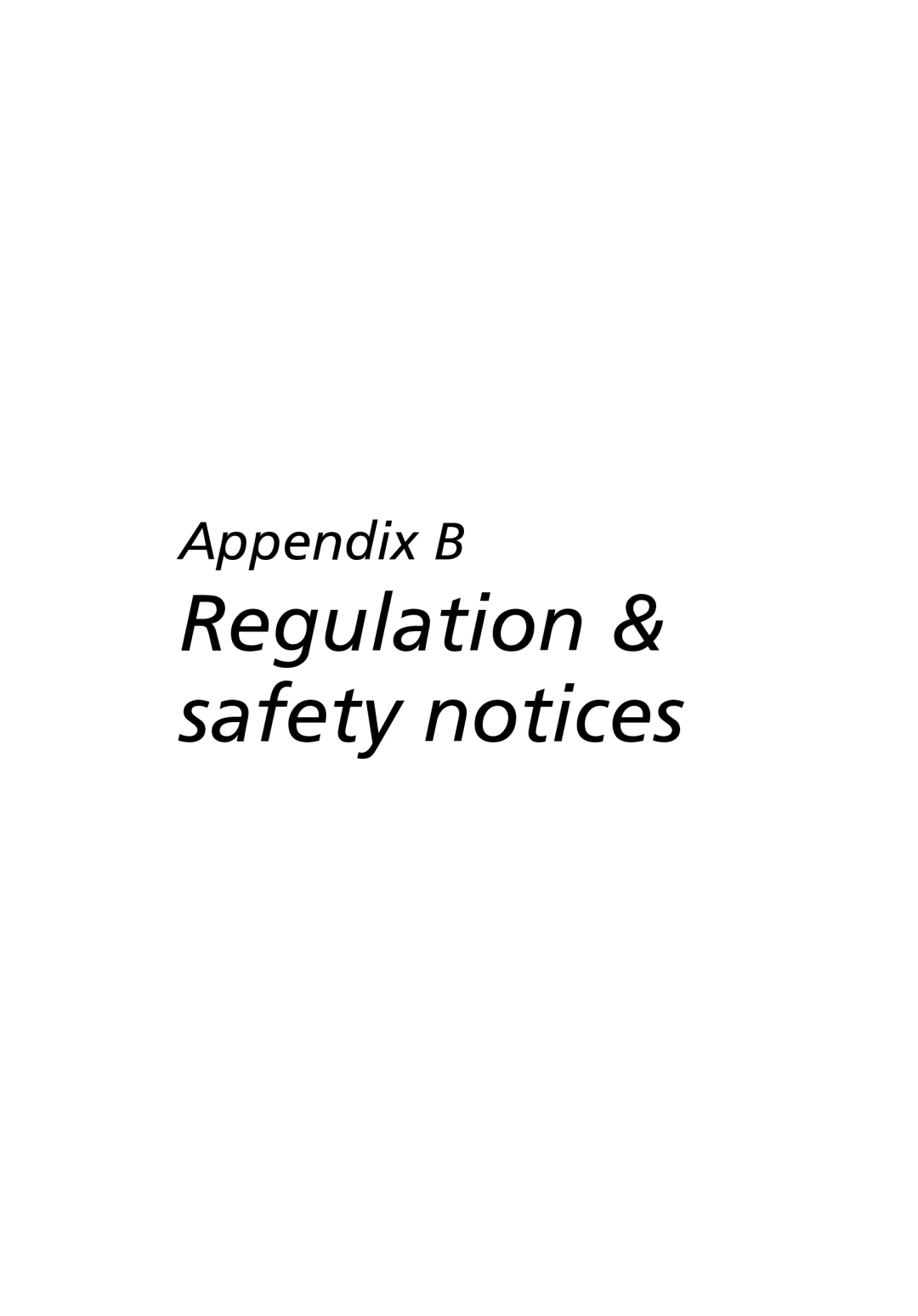 Acer 2500 Series, 2000 Series manual Regulation & safety notices 