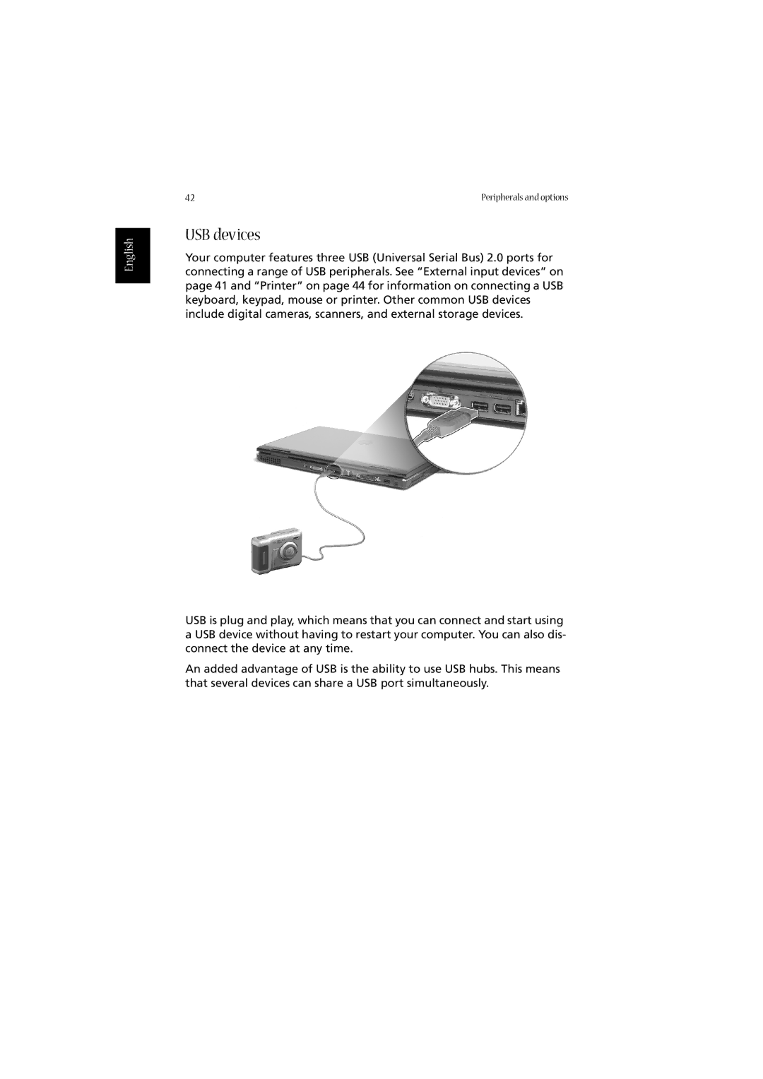 Acer 2010 manual USB devices 