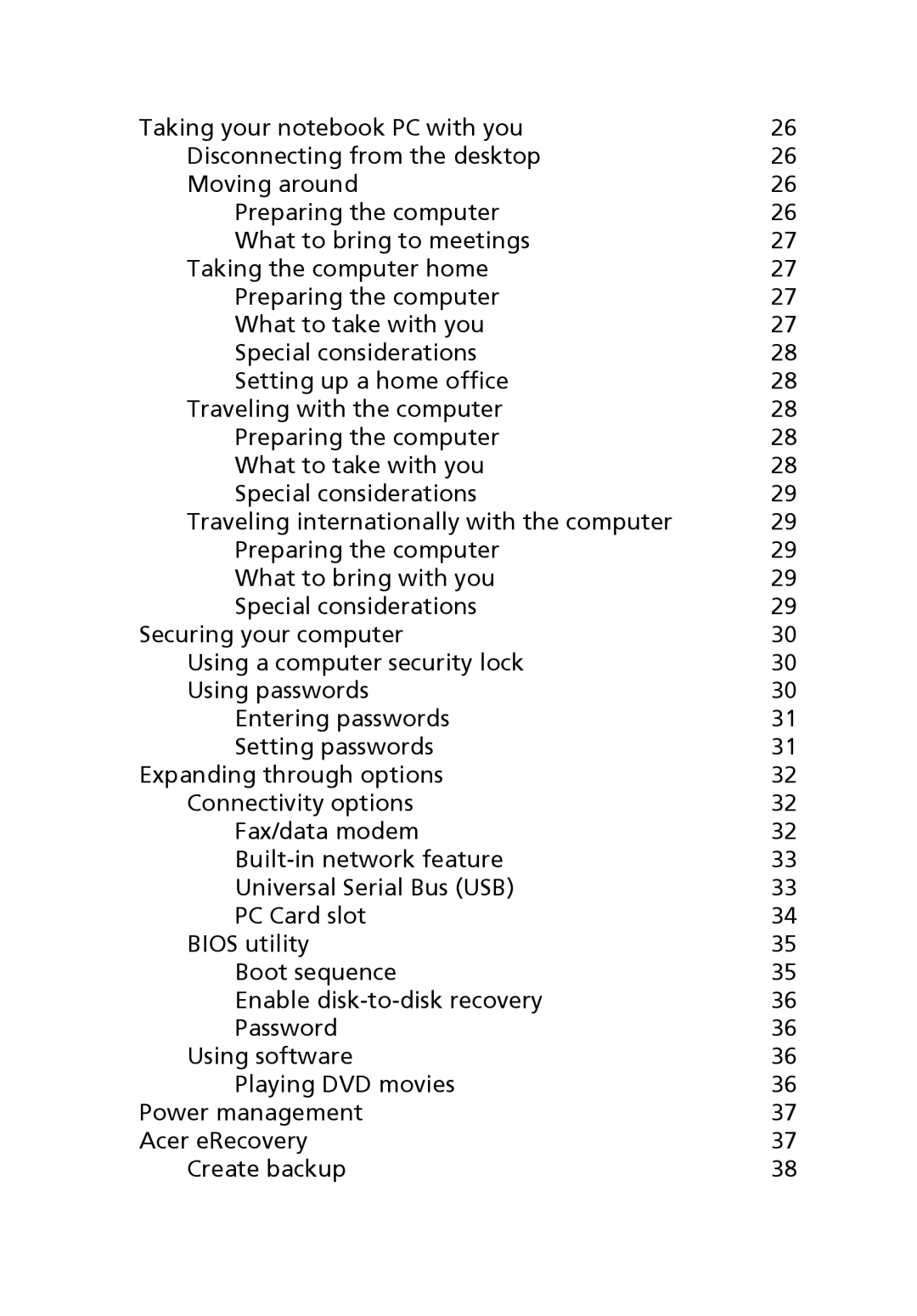 Acer 2410 Series manual 