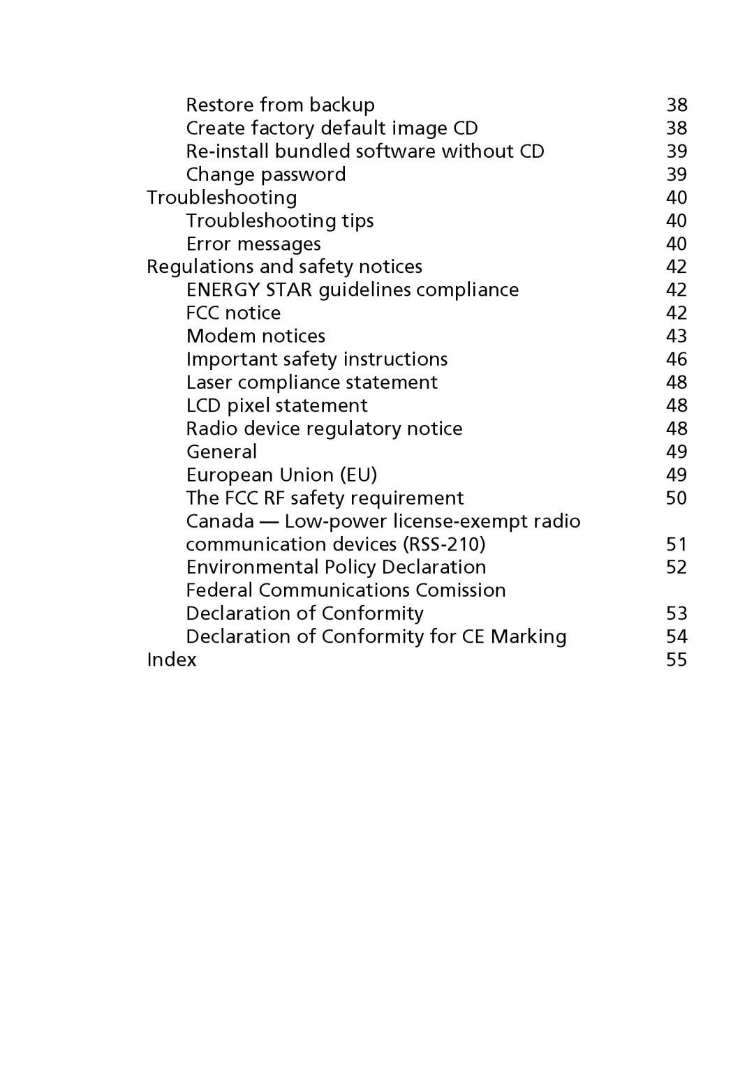 Acer 2410 Series manual 