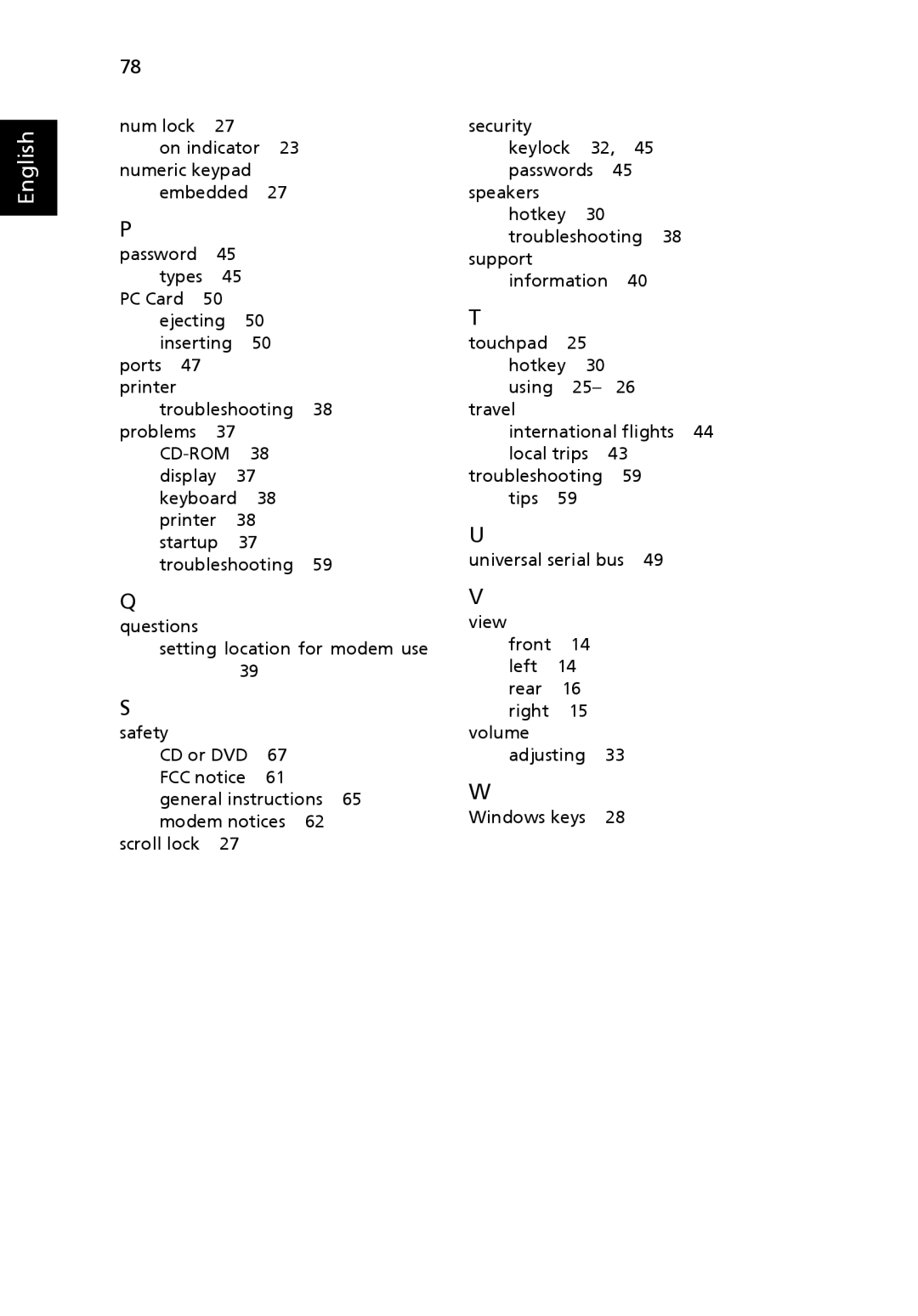 Acer 2440 Series manual English 