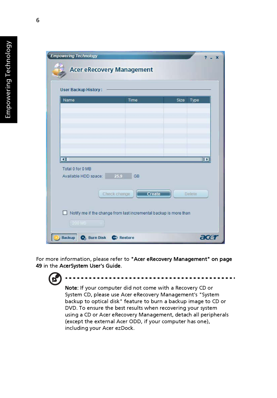 Acer 2450 manual Empowering Technology 