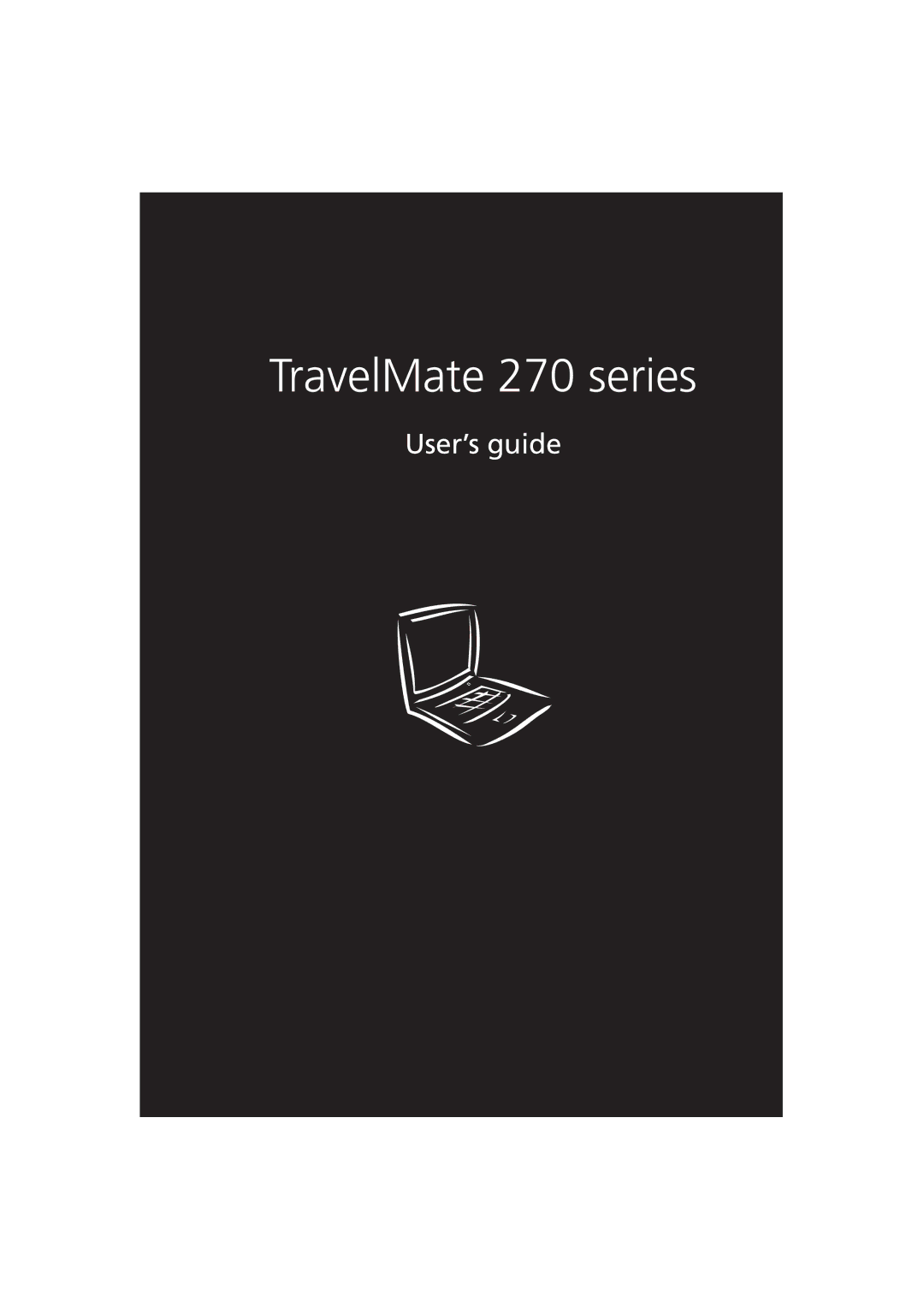 Acer manual TravelMate 270 series 