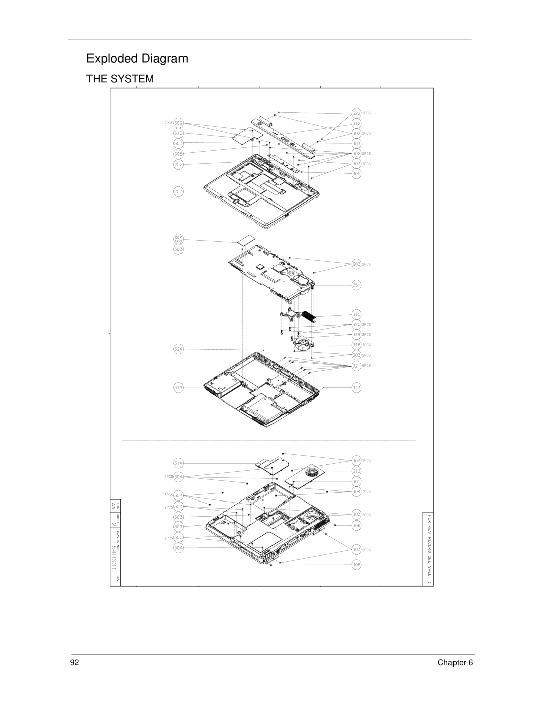 Acer 270 manual Exploded Diagram 