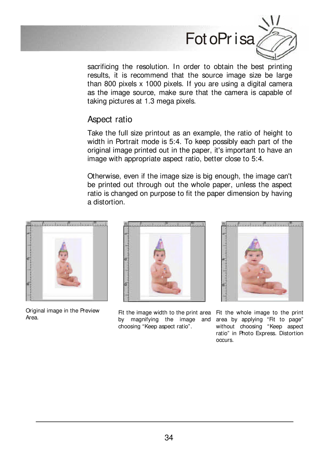 Acer 300P user manual Aspect ratio 