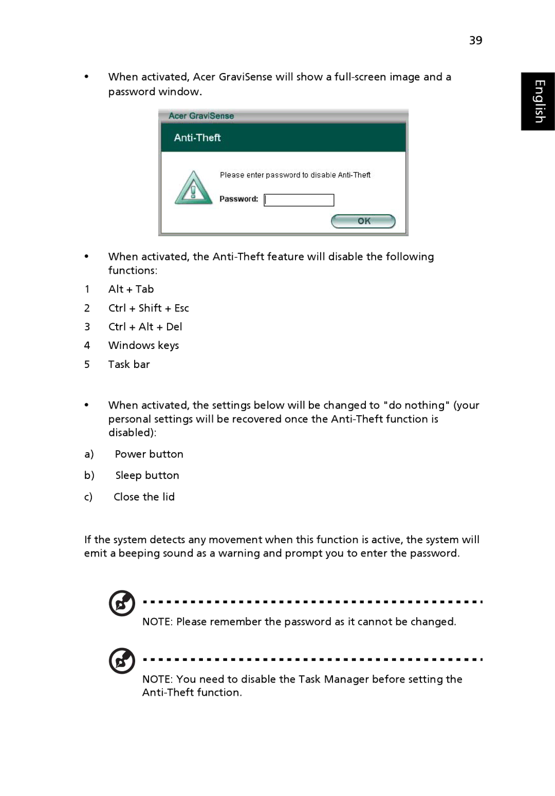 Acer 3010 manual English 