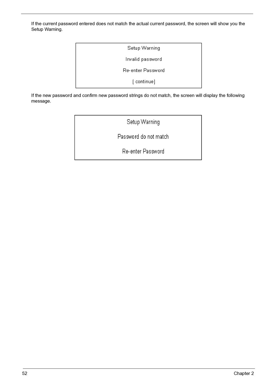 Acer 3050 manual Chapter 