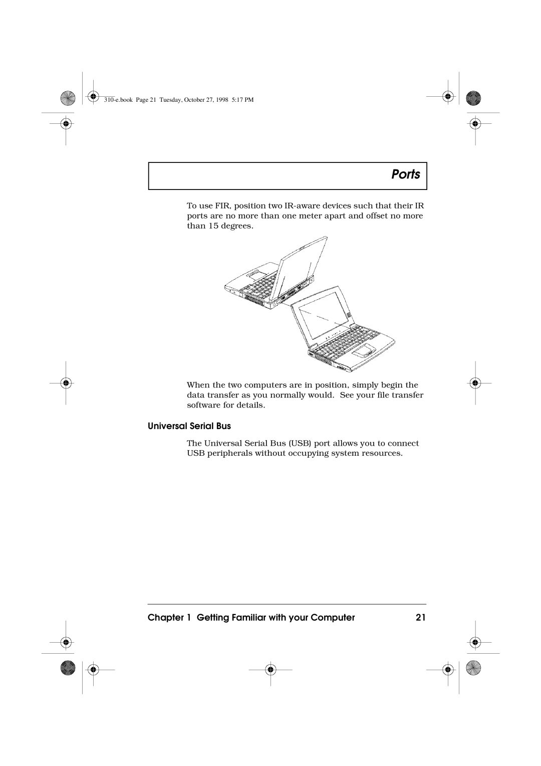 Acer 310 manual Universal Serial Bus 