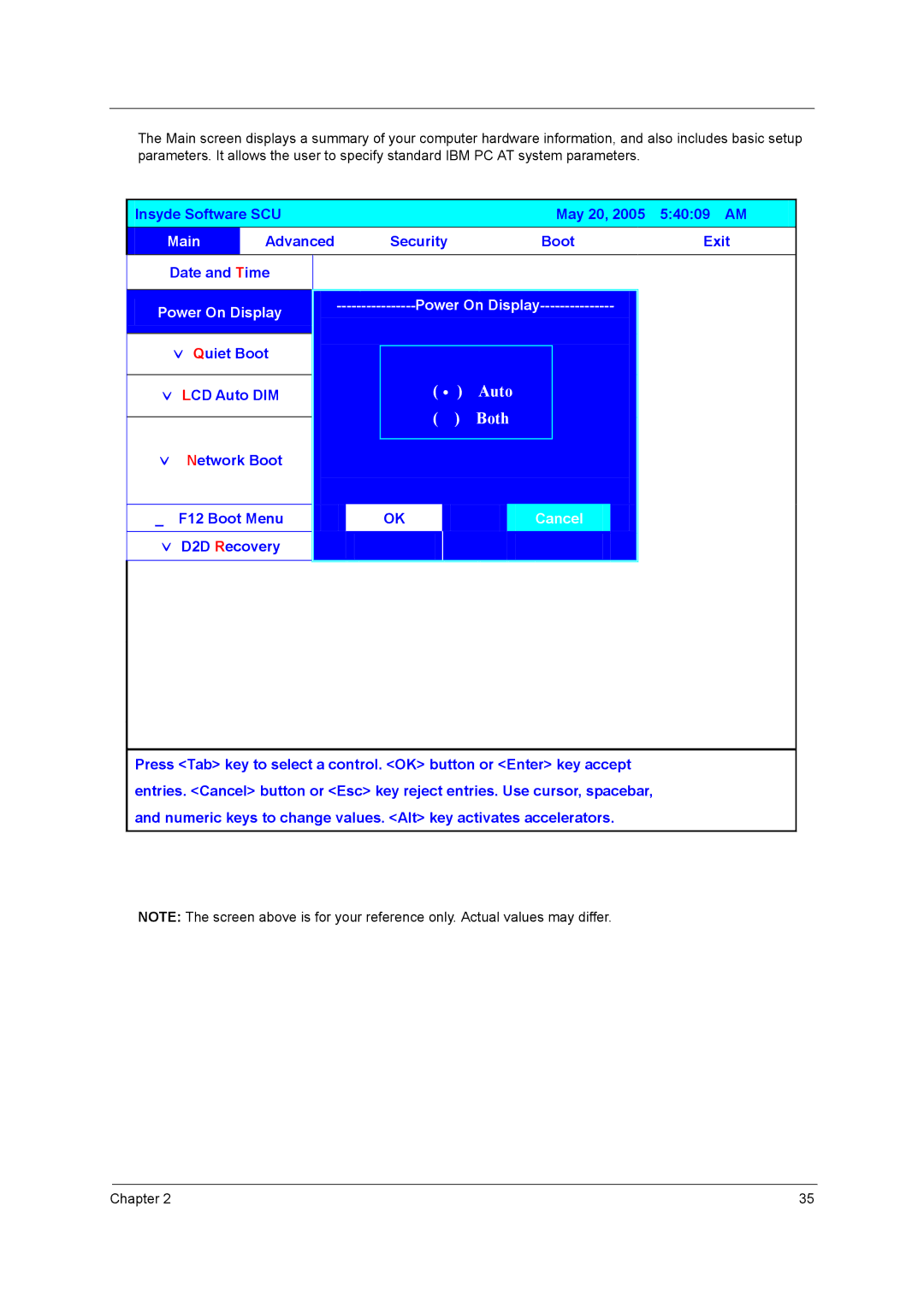 Acer 3210Z manual Auto 