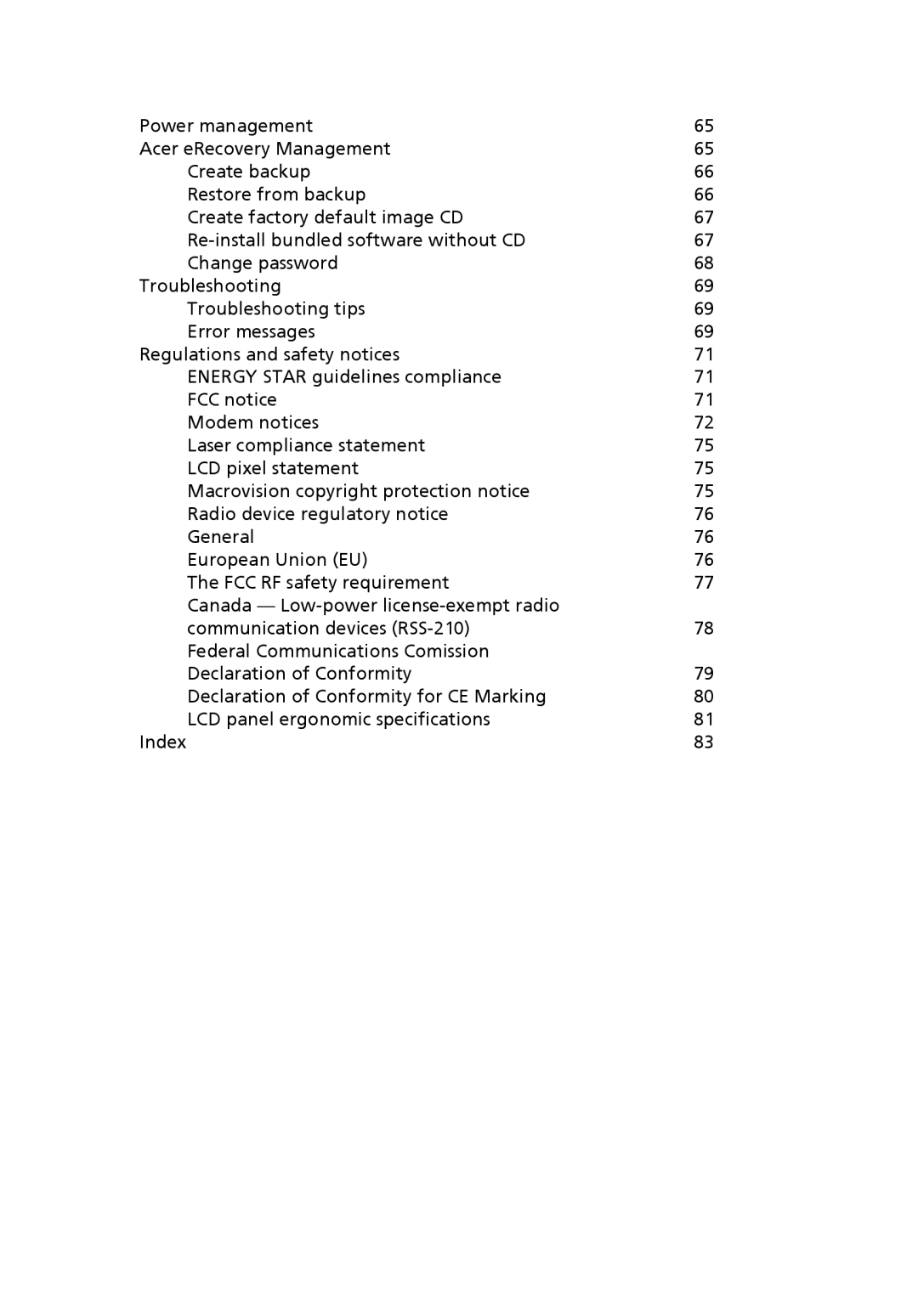 Acer 2470 Series, 3250 Series manual 