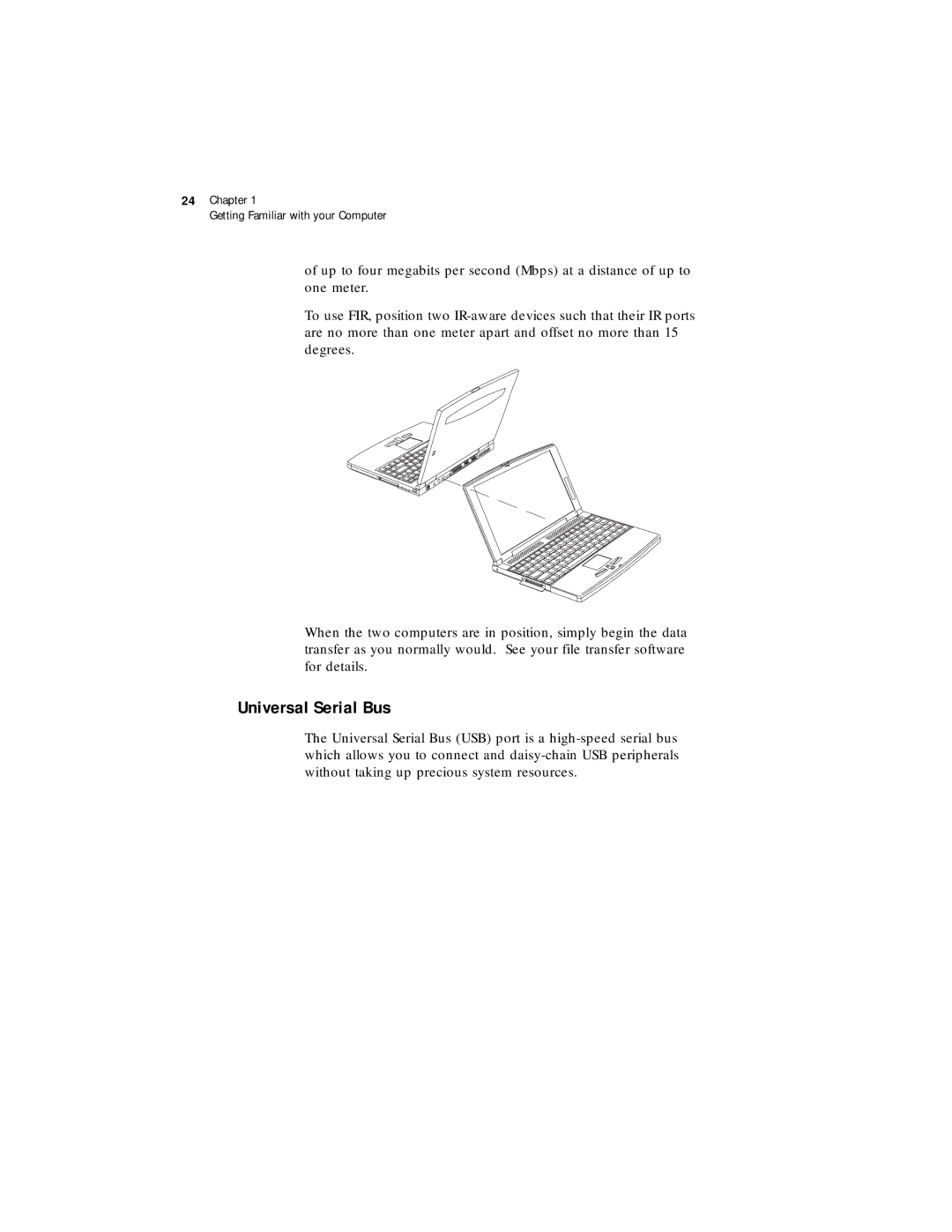 Acer 330 Series manual Universal Serial Bus 