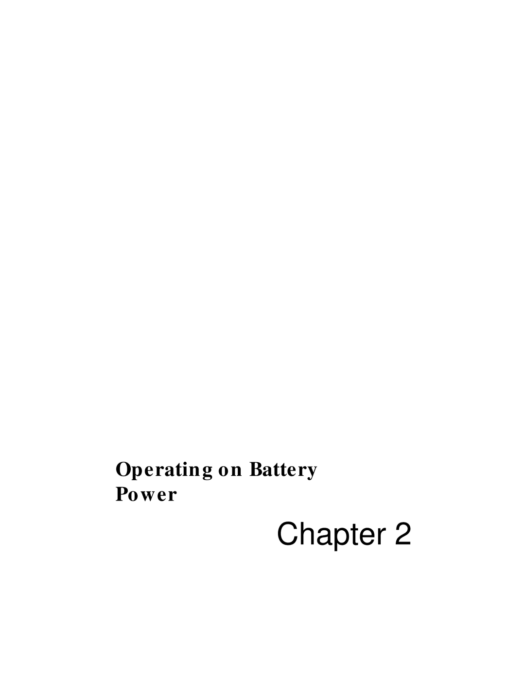 Acer 330 Series manual Operating on Battery Power 