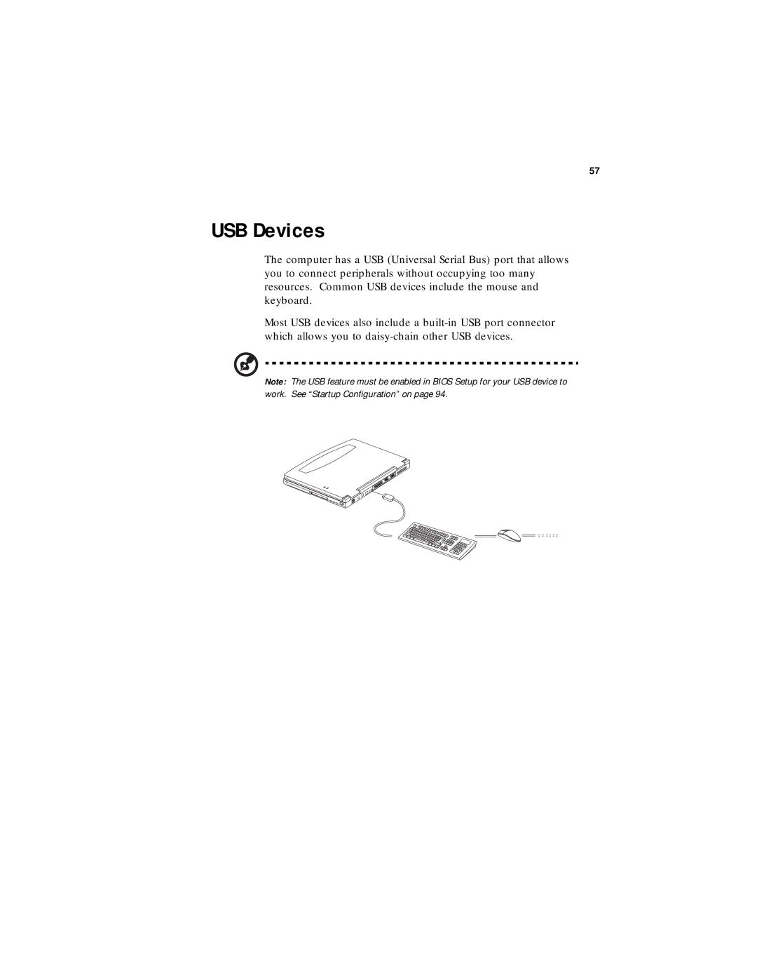 Acer 330 Series manual USB Devices 