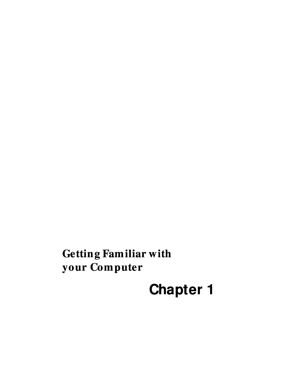 Acer 330 Series manual Chapter, Getting Familiar with your Computer 