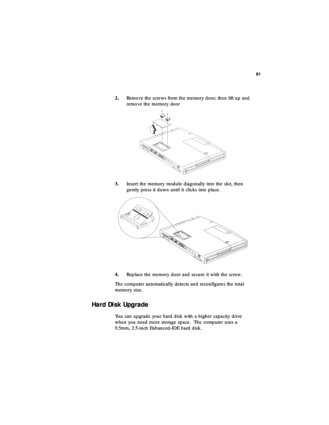 Acer 330 Series manual Hard Disk Upgrade 
