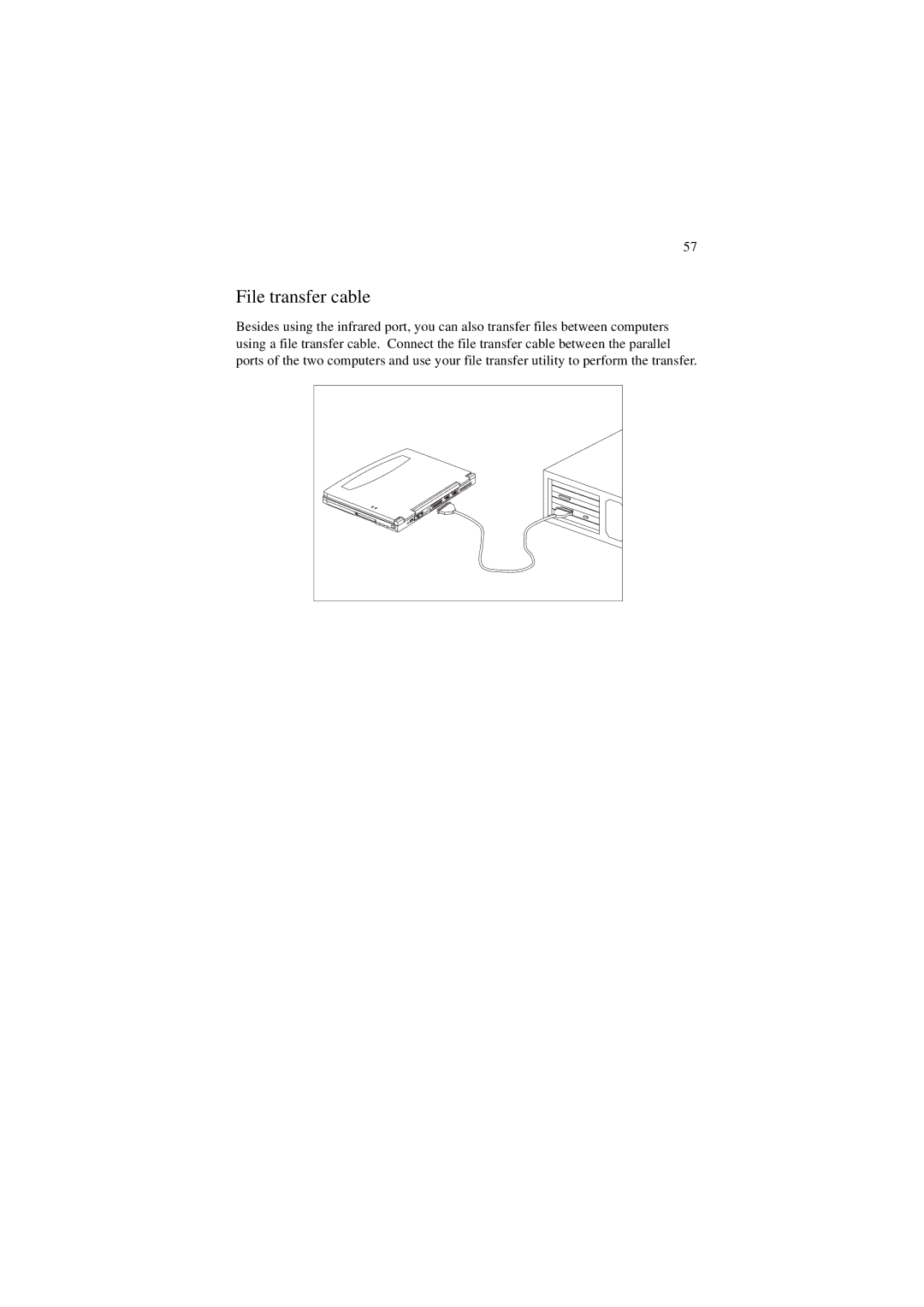 Acer 340 Series manual File transfer cable 