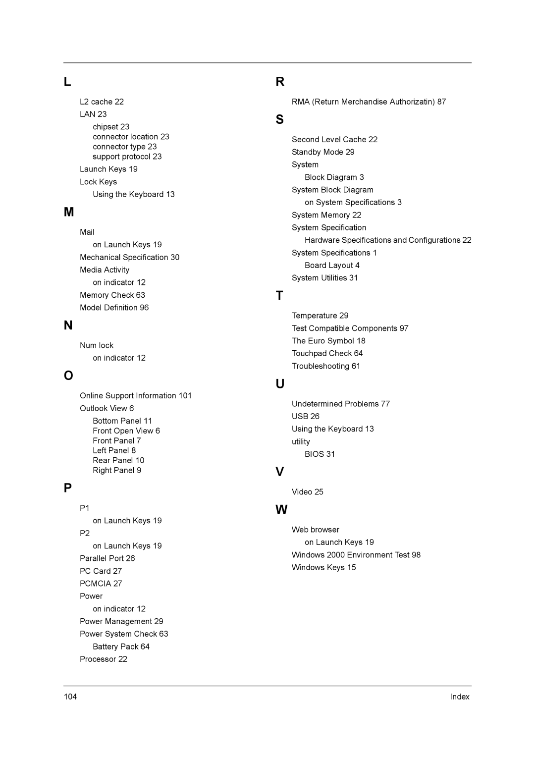 Acer 3400 Series manual Bios 