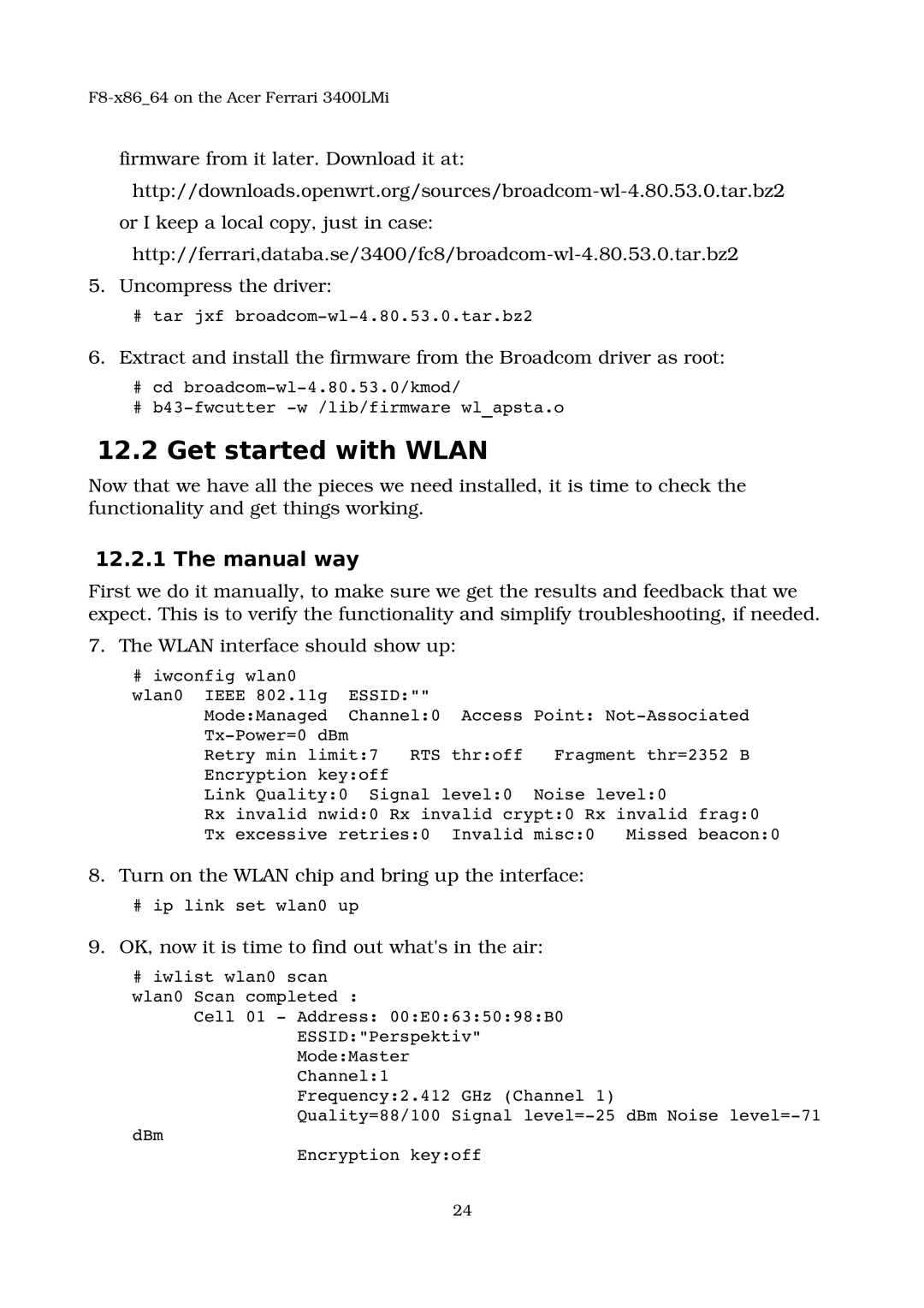 Acer 3400LMI manual Get started with Wlan, Manual way, Essid 