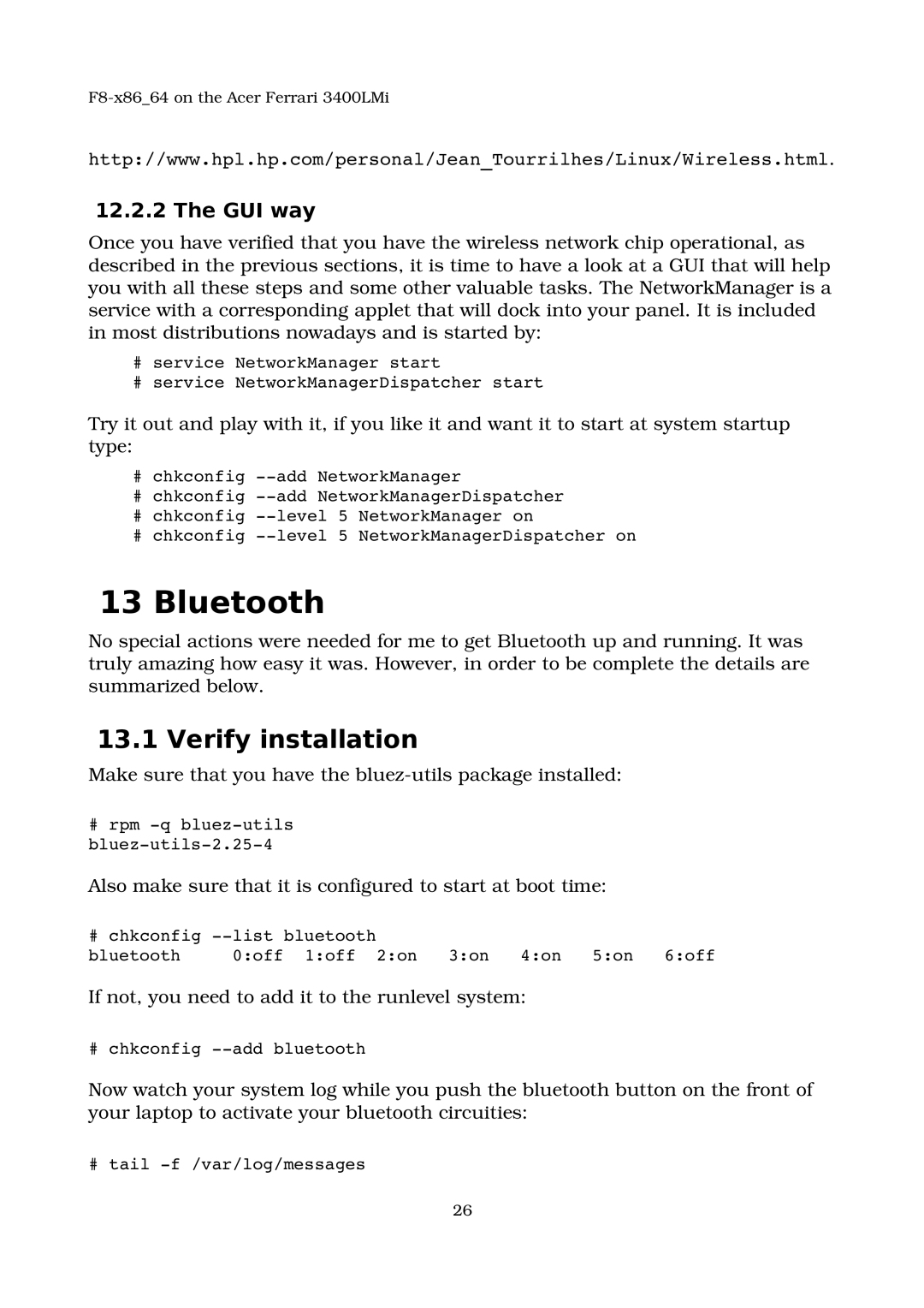 Acer 3400LMI manual Bluetooth, Verify installation, GUI way 