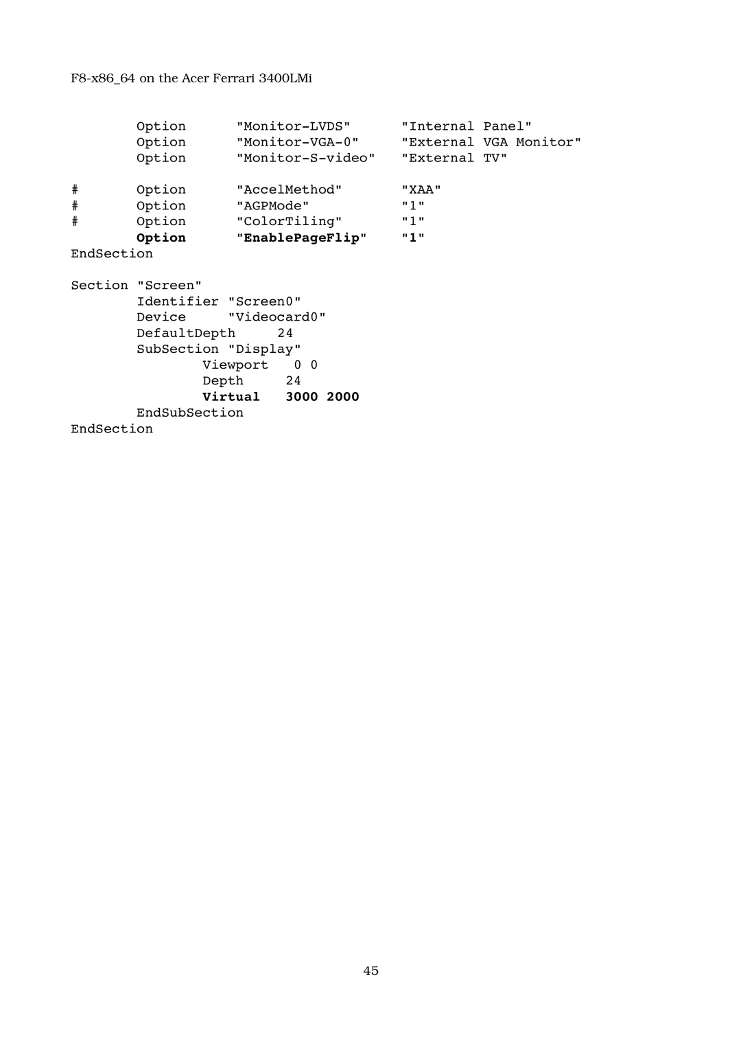 Acer 3400LMI manual Xaa 