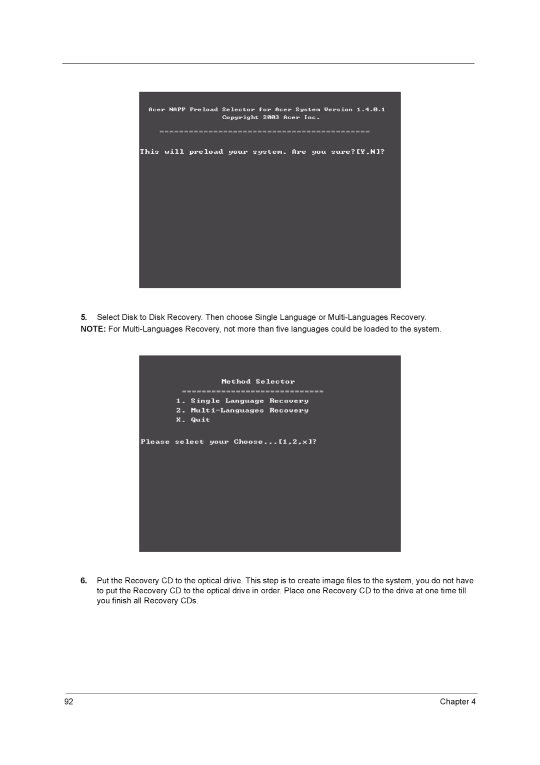 Acer 1690, 3510 manual Chapter 