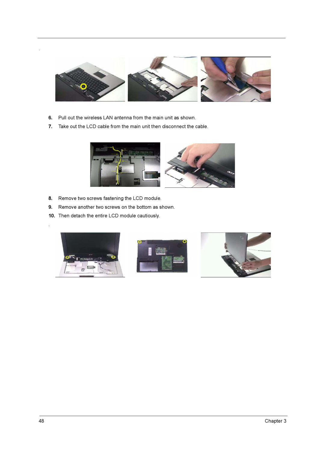 Acer 3610 manual Chapter 