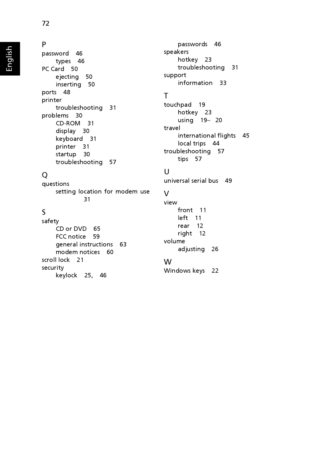 Acer 3620 manual English 